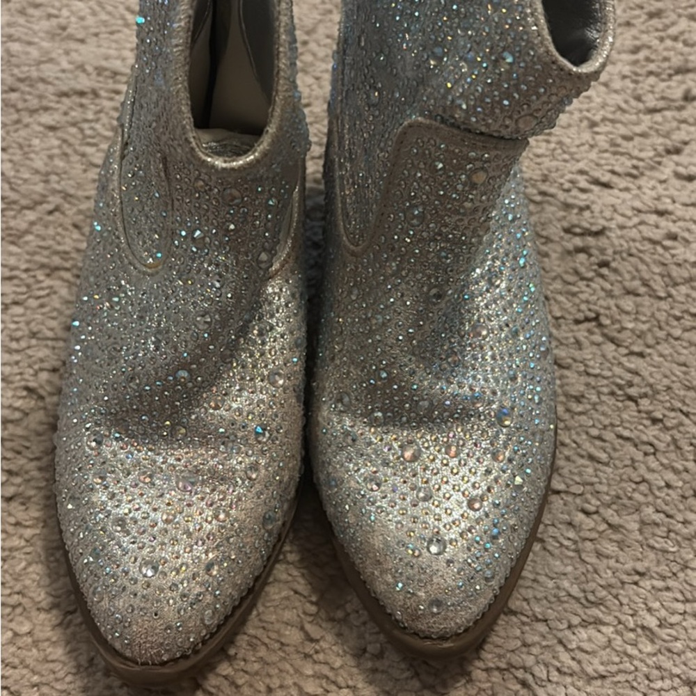 Glittering Kids' Silver Boots